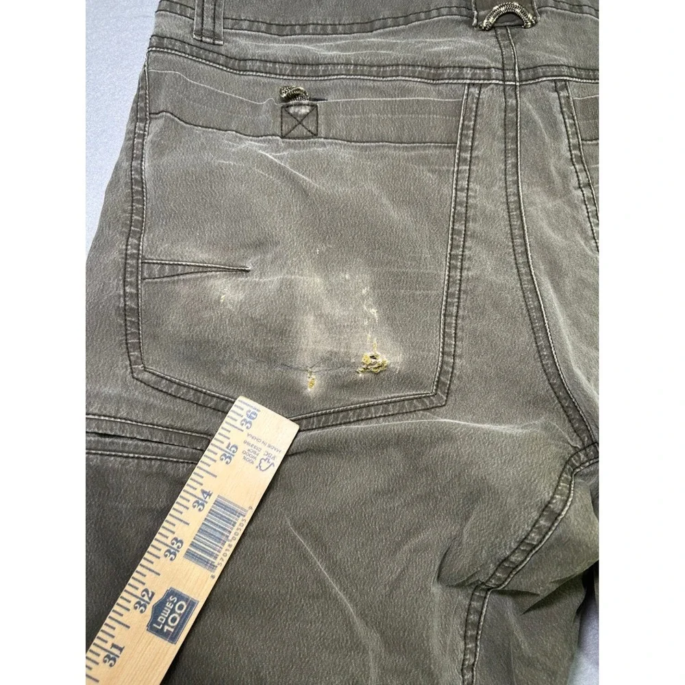 Kuhl Shorts Mens 30 Green Ramblr Vintage Patina Dye Hiking Cargo Utility Outdoor